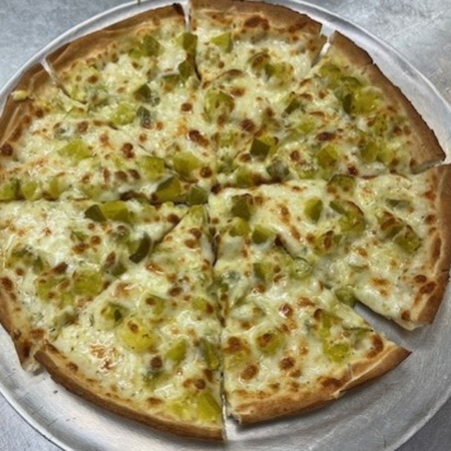 Cheese Pickle Ranch Pizza.