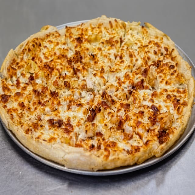 Chicken Bacon Ranch Pizza.
