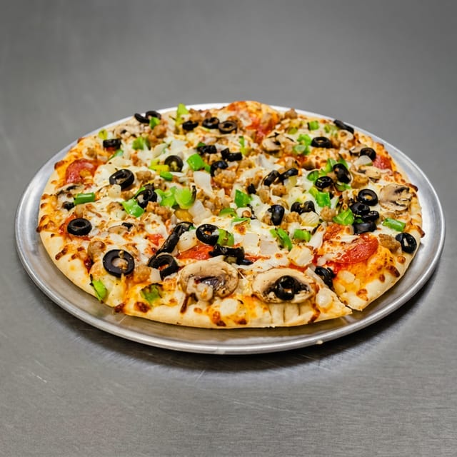 Regular Supreme Pizza.